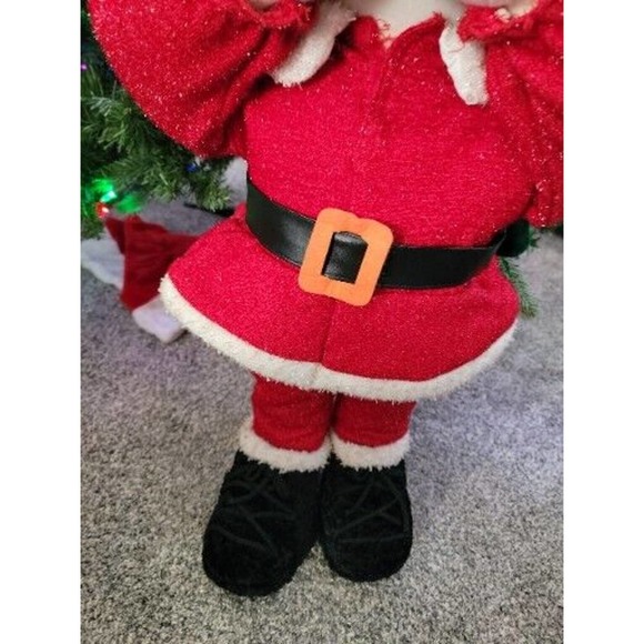 Dan Dee Collectors Choice Doll Blonde Girl Eyes Covered Vintage 32" Santa Outfit - Picture 9 of 9